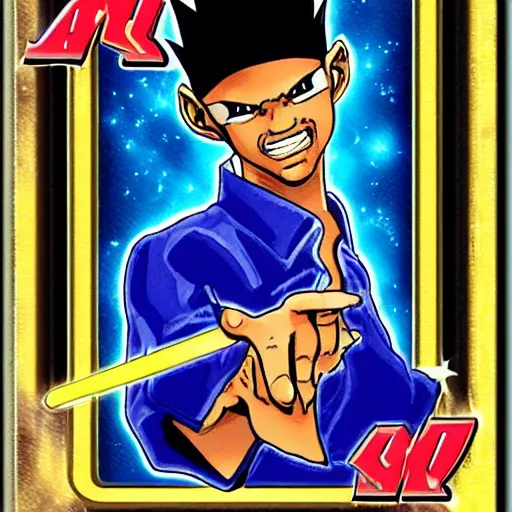 Prompt: Usher Yu-Gi-Oh card