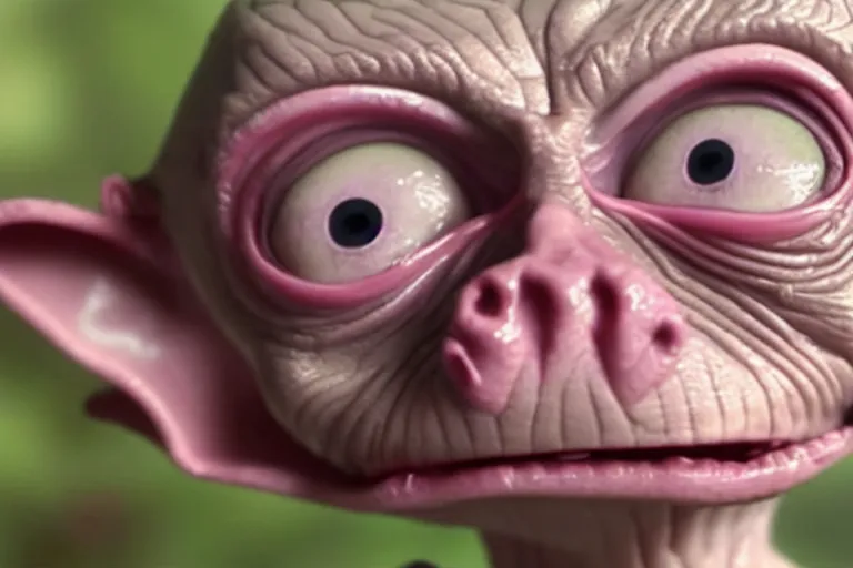 Image similar to still frame of gollum in barbie, by Jaap Buitendijk