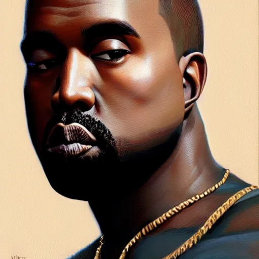 Image similar to Kanye West in 1980s, closeup character art by Donato Giancola, Craig Mullins, digital art, trending on artstation