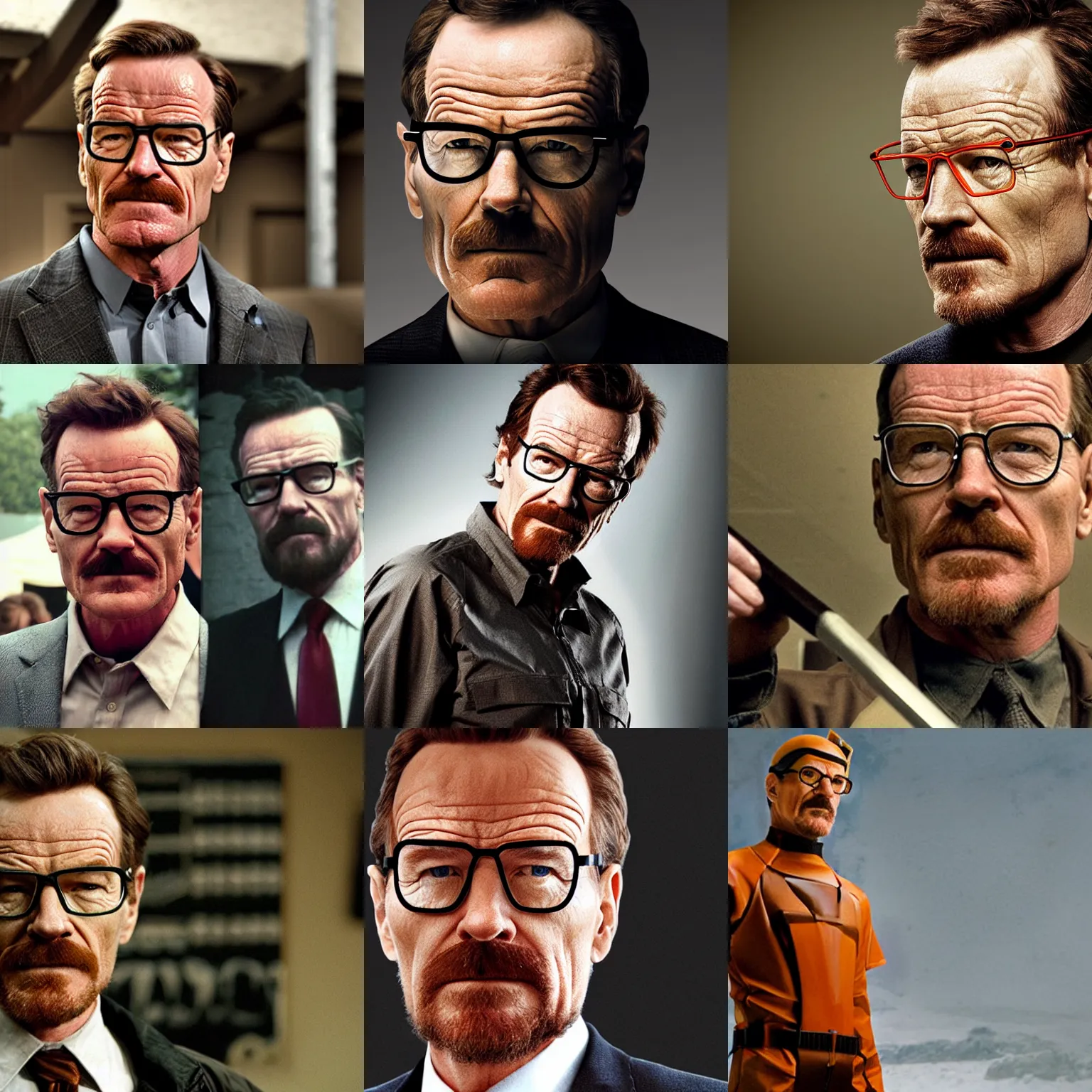 Prompt: Bryan Cranston as Gordon Freeman, photo