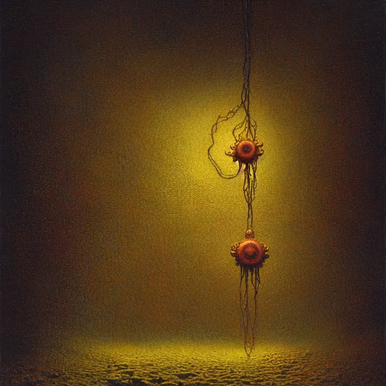 Image similar to amulet of clover, lovecraft, concept art by beksinski and jean delville, dramatic lighting, ultra hd, hdr, 8 k