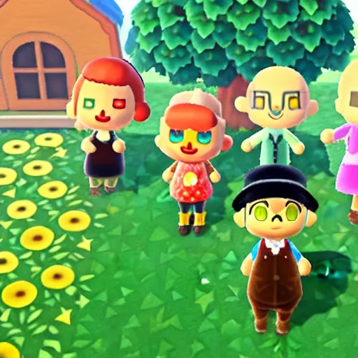 Prompt: animal crossing salem witch trials