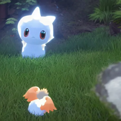 Prompt: The Child of Togepi and Vulpix, Cute, realistic, unreal engine