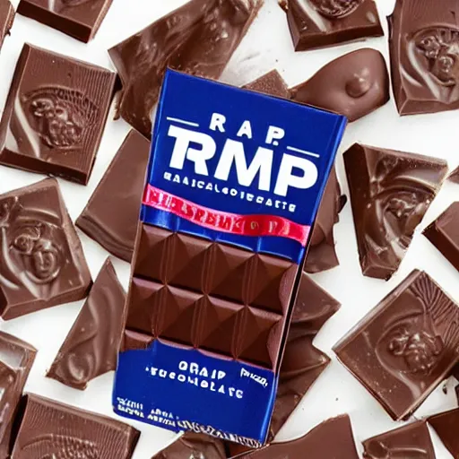 Image similar to dark chocolate bar trump relief