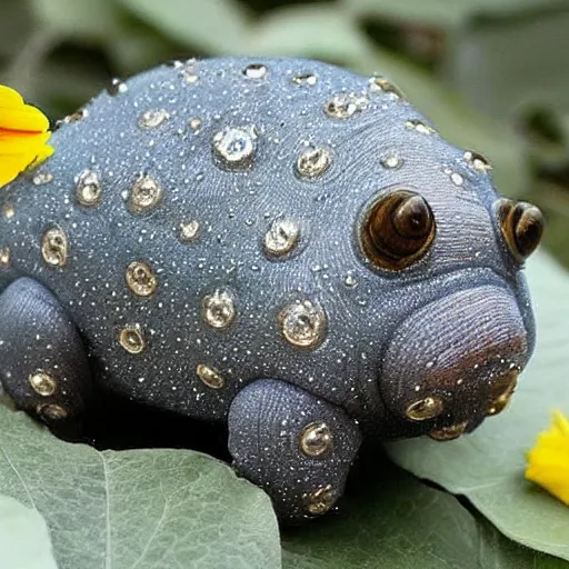 Prompt: tardigrade, water bear, covered in diamonds