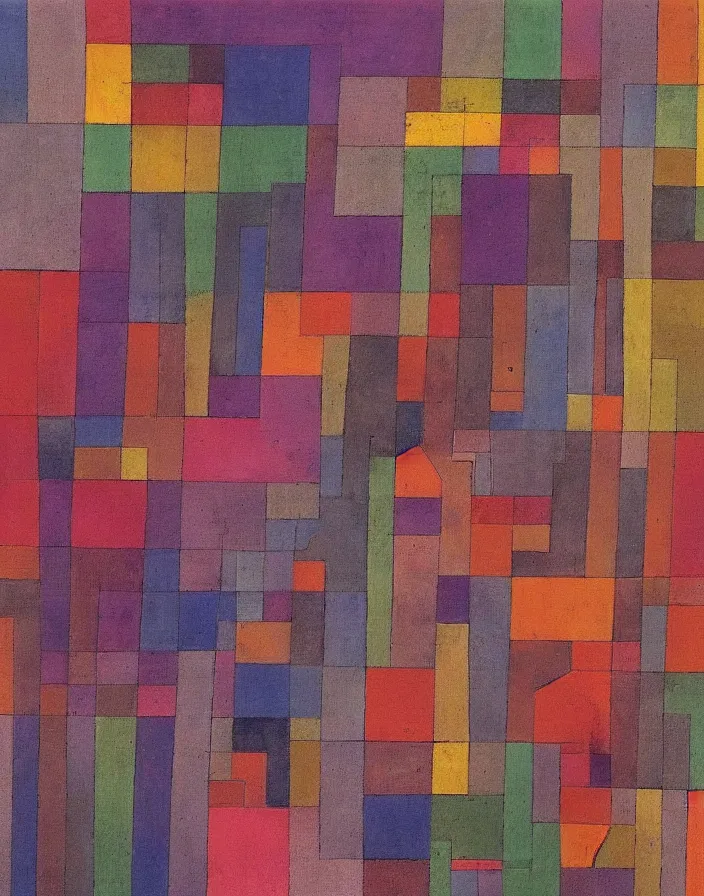 Image similar to hyper detailed industraial & utility by paul klee