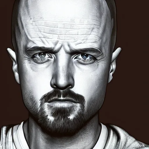 Image similar to breaking bad's jesse pinkman's head coming out of a meth blue mist, trending on artstation, profile pic, centered, accurate anatomy, highly detailed, digital art,