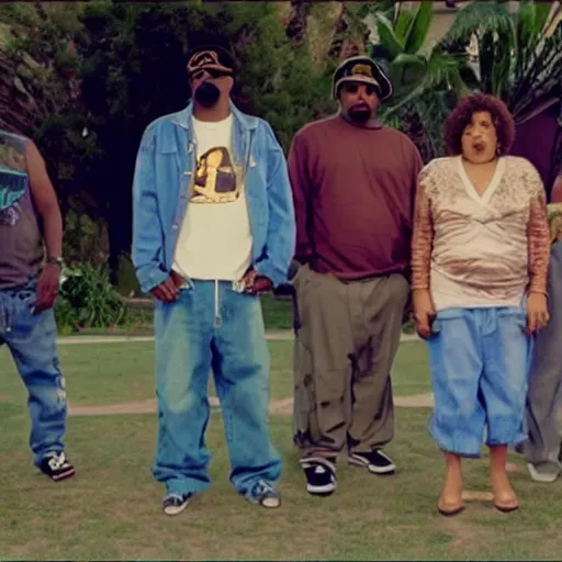 Image similar to Golden Girls TDE produced music video Gangsta rap smoking marijuana with iguanas reality TV 2008 HD definition screenshot