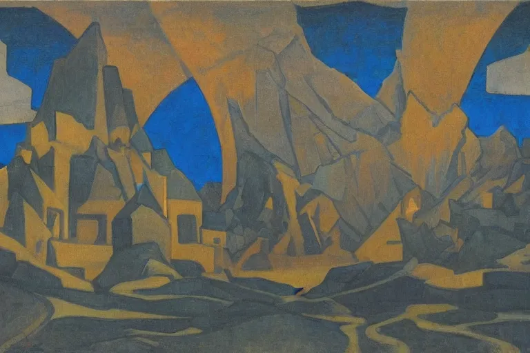 Prompt: the wake of the unseen object,by Nicholas Roerich and Adolf Wölfli, symbolist, dramatic lighting, elaborate geometric ornament, Art Brut, smooth, sharp focus, extremely detailed