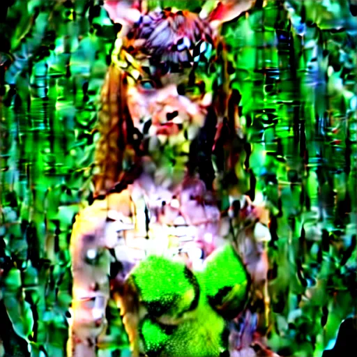 Image similar to ultrarealistic sweet bunny girl, intricate details, green eyes, 8K, long hair