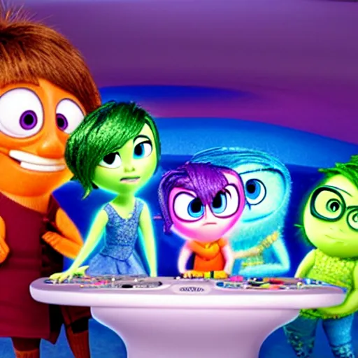 Prompt: inside out pixar animation persona, high quality cartoon