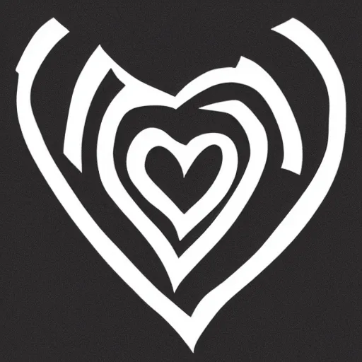 Image similar to logo g heart outline