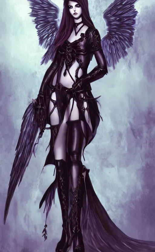 Image similar to Angel knight gothic girl. By William-Adolphe Bouguerea, highly_detailded