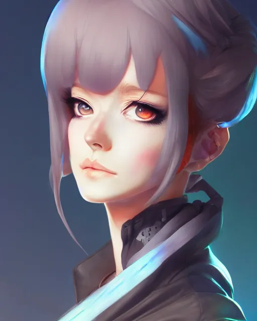 Image similar to character concept art of jennifer connely as an anime diesepunk scientist | | cute - fine - face, pretty face, realistic shaded perfect face, fine details by stanley artgerm lau, wlop, rossdraws, james jean, andrei riabovitchev, marc simonetti, and sakimichan, trending on artstation