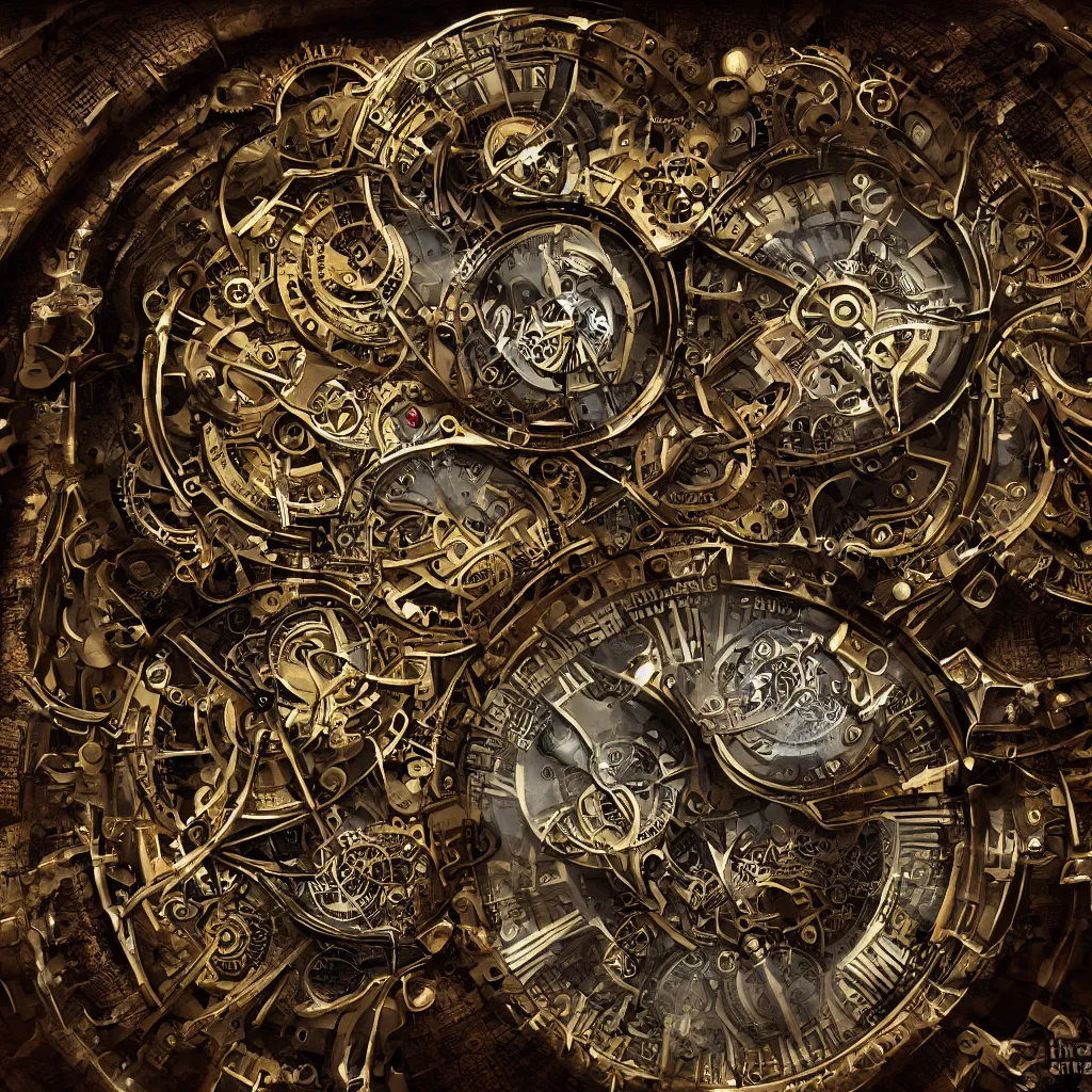 Image similar to steampunk, clock, time , high quality, high details, high detail photo,digital art,