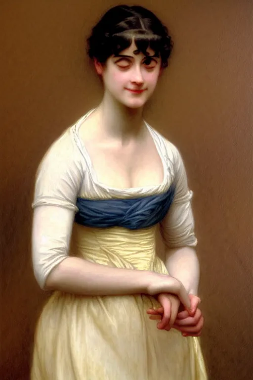 Image similar to strong jane austen, painting by rossetti bouguereau, detailed art, artstation