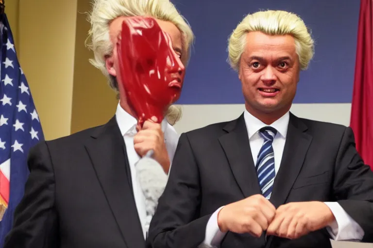 Prompt: geert wilders as president of the united states