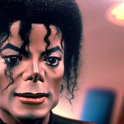 Prompt: A still of Michael Jackson in Star Trek (1966) realistic,detailed,close up