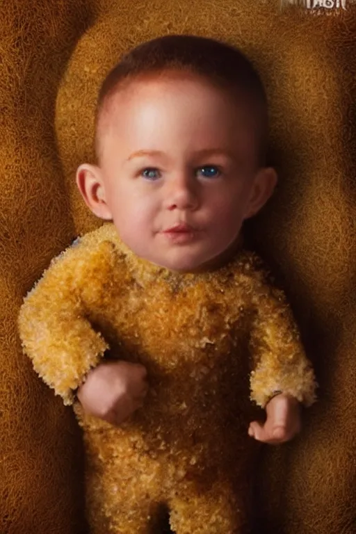 Prompt: channing tatum wearing a tater tot costume, oil on canvas, intricate, 8 k highly professionally detailed, hdr, cgsociety