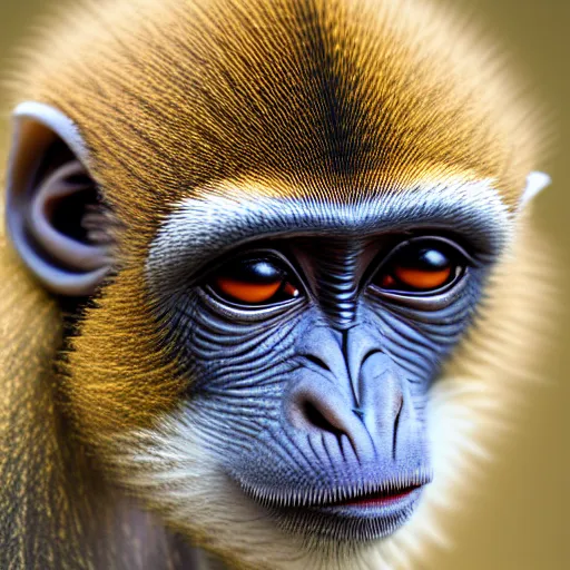 Image similar to sad egyptian monkey, highly detailed, high quality, hd, 4 k, 8 k, canon 3 0 0 mm, professional photographer, 4 0 mp, lifelike, top - rated, award winning, realistic, sharp, no blur, edited, corrected, trending