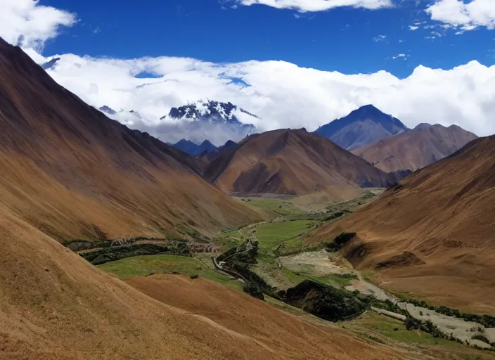 Image similar to beautiful Peruvian Andean landscape