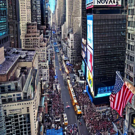 Image similar to tilt-shift photograph of a lovecraftian monster destroying times square