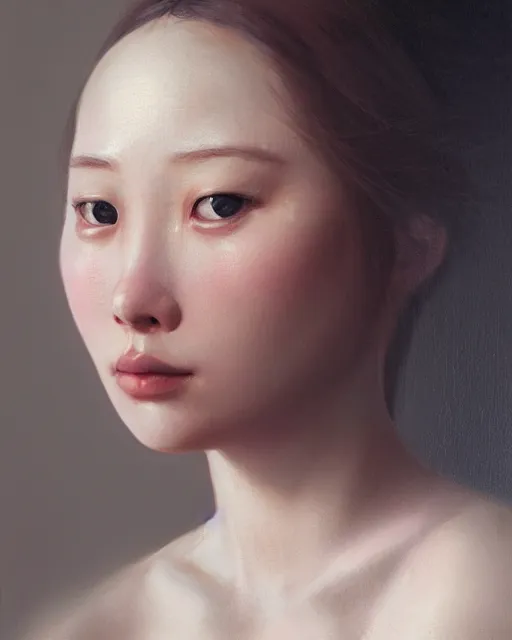 Image similar to a highly realistic, true to life portrait of a young woman, by leng jun, tom bagshaw, sharp focus, trending on artstation, cinematic lighting, hyper realism, octane render, 8 k, hyper detailed.