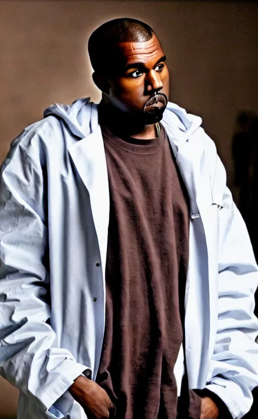 Image similar to kanye west cast as doctor in the doctor who bbc series