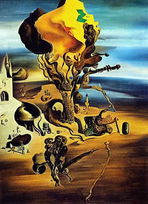 Image similar to salvador dali's ukrainian war