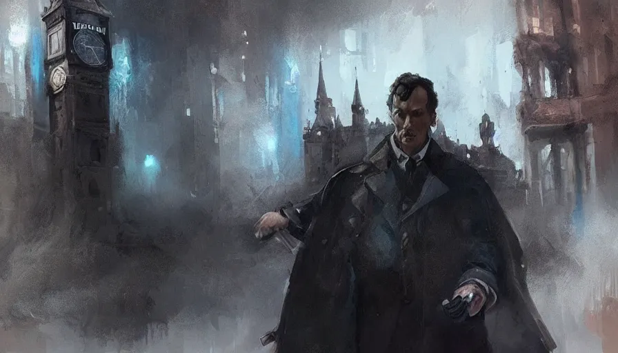 Prompt: concept art by jama jurabaev, cinematic shot, trending on artstation, high quality, brush stroke, sherlock holmes