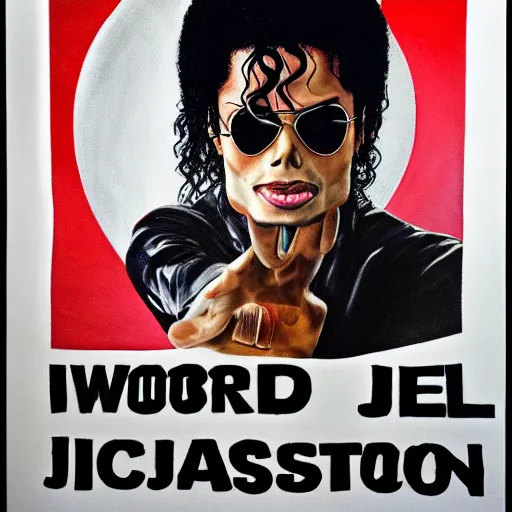 Image similar to world peace as michael jackson saw it. hyperrealism.