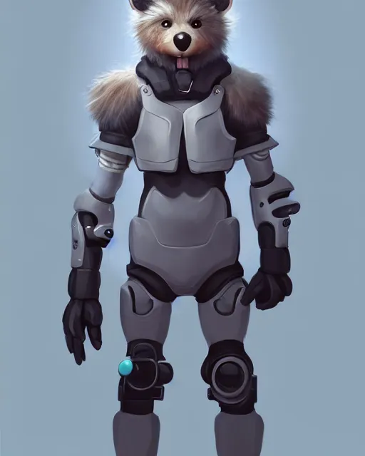 Image similar to character concept art of a cute young male anthropomorphic furry cyborg | | cute - fine - face, pretty face, key visual, realistic shaded perfect face, fine details by stanley artgerm lau, wlop, rossdraws, james jean, andrei riabovitchev, marc simonetti, and sakimichan, trending on artstation