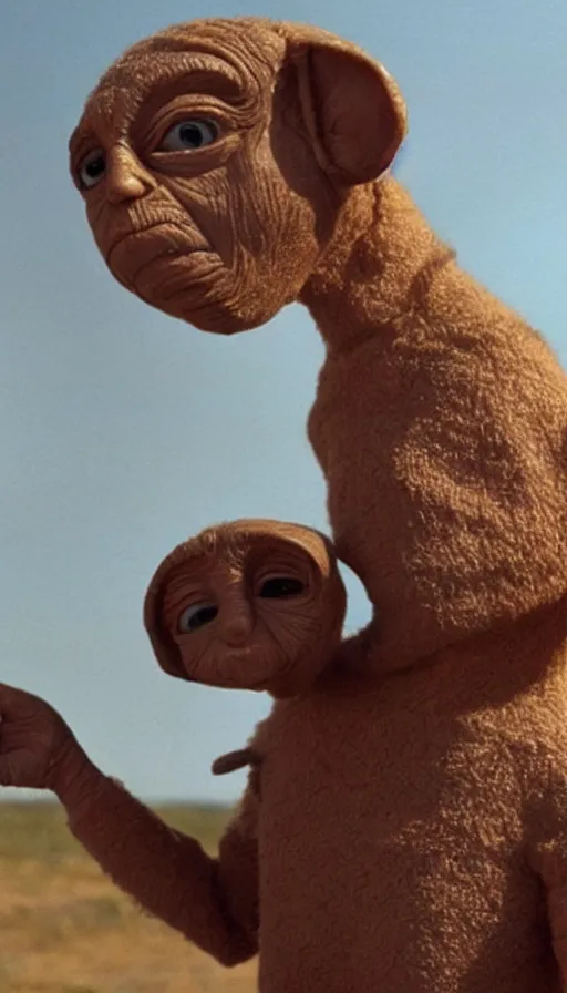 Prompt: e. t. donald trump, cinema still