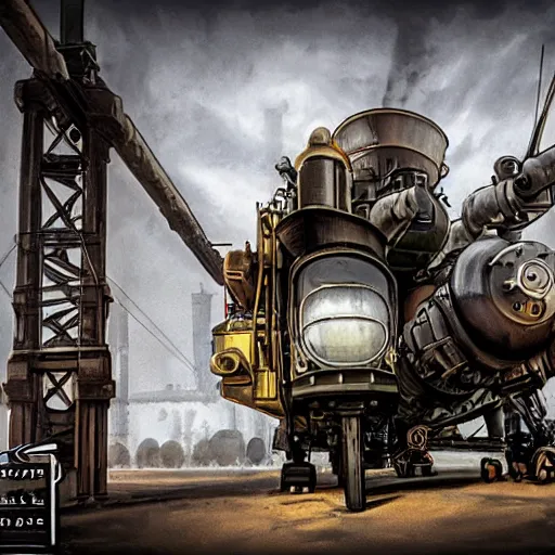 Image similar to dieselpunk