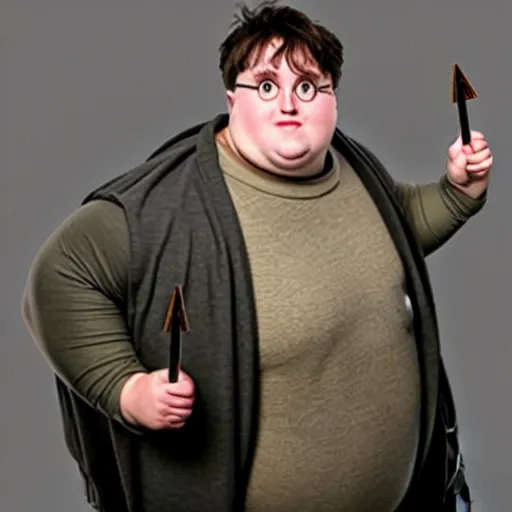 Image similar to obese harry potter