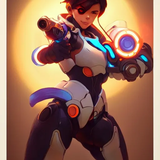 Apgar Arts - Overwatch, concept art Tracer