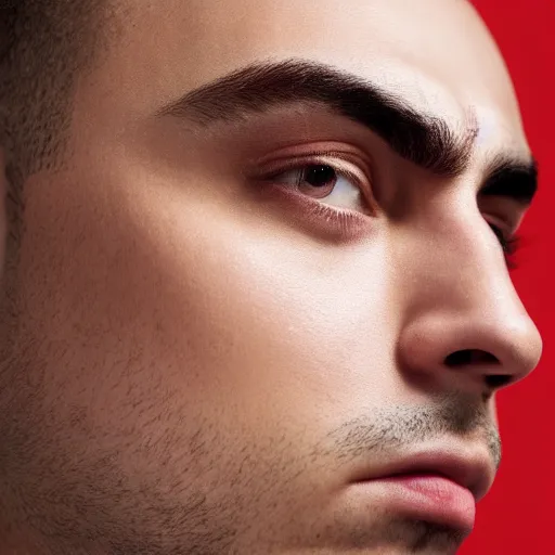 Image similar to a closeup shot of handsome mizkif from twitch, photorealism, 8k