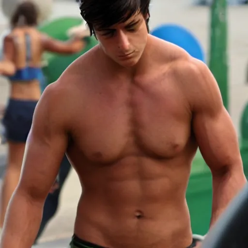 Image similar to zyzz closeup