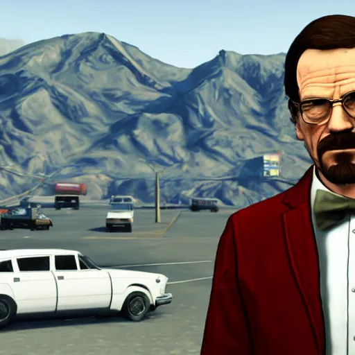 Image similar to Walter White and Saul Goodman heist, GTA 5 loading screen