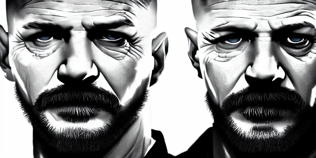 Prompt: Tom Hardy as from breaking bad series, cinematic lighting