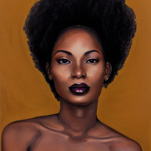 Image similar to portrait of a beautiful black woman