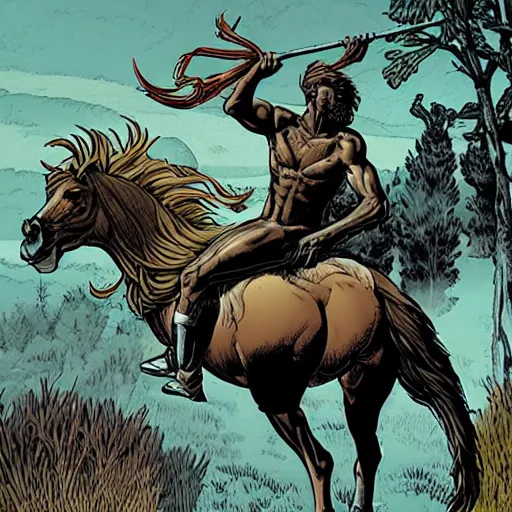 Image similar to Centaur by James Gurney and Laurie Greasley