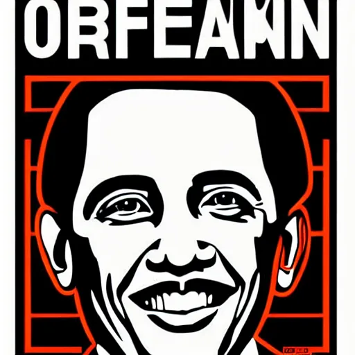 Prompt: Obama “no change” slogan, the world if Obama didn’t want change. Retro Soviet style poster by Shepard Fairey