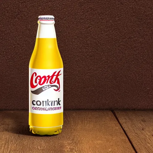 Image similar to a softdrink bottle labelled conk, marketing photo