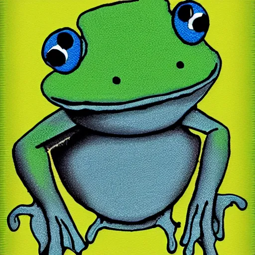 Prompt: adorable frog cartoon