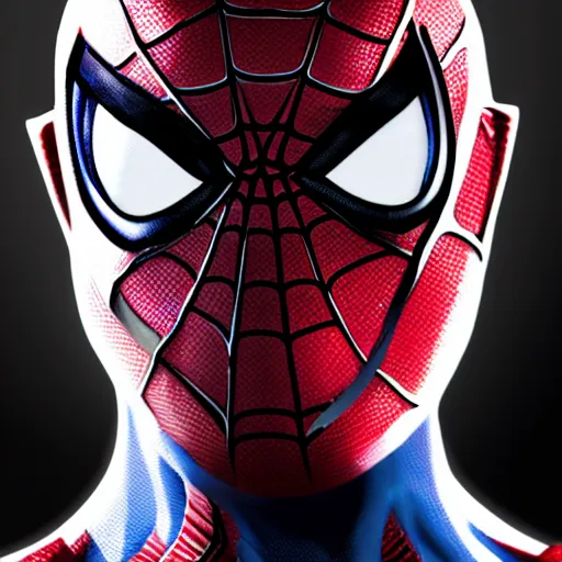 Prompt: characters portrait of Spiderman merged with MoonKnight, merged character, 4k, highly detailed, cinematic lighting