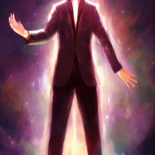 Prompt: a powerful psychic man emitting psychic powers, by charlie bowater,