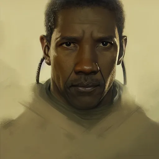 Image similar to portrait of a man by greg rutkowski, denzel washington as a colonial marine from aliens franchise, he is about 5 0 years old, military composure, wearing the tactical gear of the colonial marines, highly detailed portrait, digital painting, artstation, concept art, smooth, sharp foccus ilustration, artstation hq