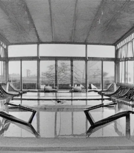 Image similar to a spa designed by berne becher and hilla becher