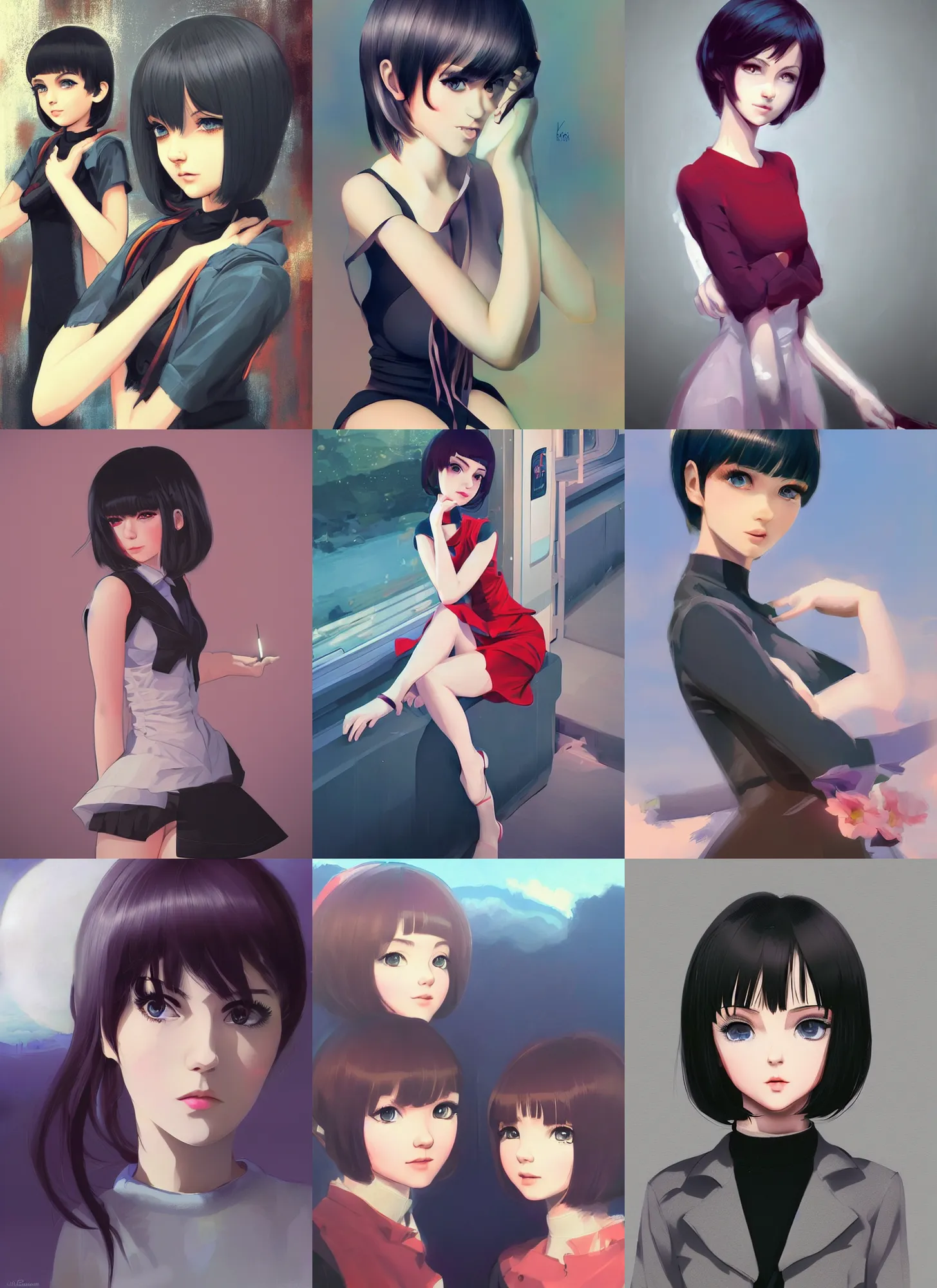 Image similar to ilya kuvshinov